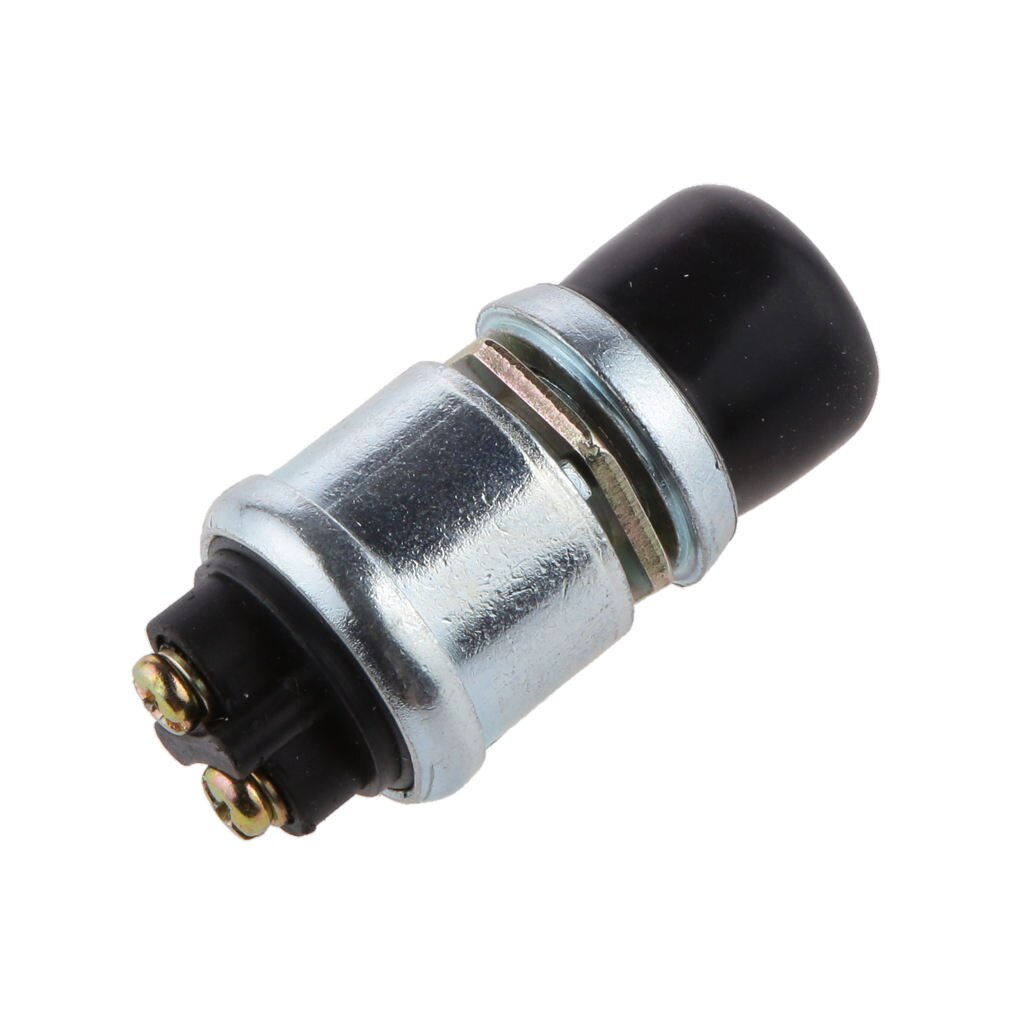 ASW-30 Momentary Ignition Switch Push Button Zinc + plastic Black 60/40 Amps