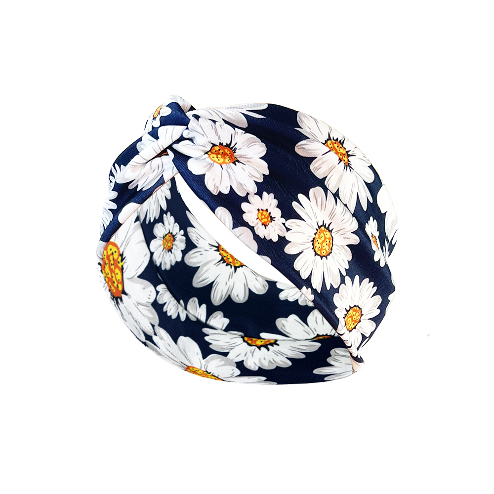 Fasce per la testa fascia per capelli con elasticità incrociata Bandana Stampa Avvolgente per la testa fascia sportiva di bellezza: Rosso