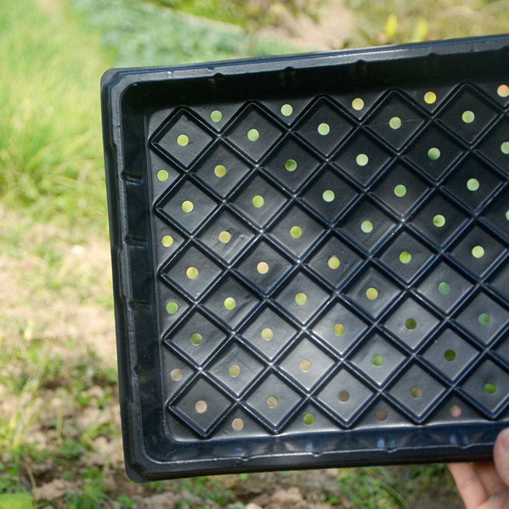 Bandejas de germinación de plantas, plato de cultivo, iniciador de plantas, jardín, granja, vivero, bandejas de orejas en S, juego de bandeja de inicio de plantas de invernadero, 6 uds.