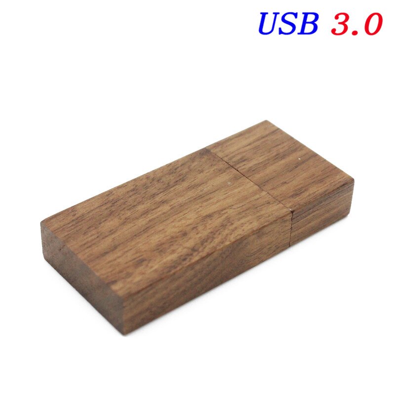JASTER Holz Foto Album Box USB 3,0 Stick DIY Gravierte Logo Hochzeit Speicher: 4GB / Walnut usb
