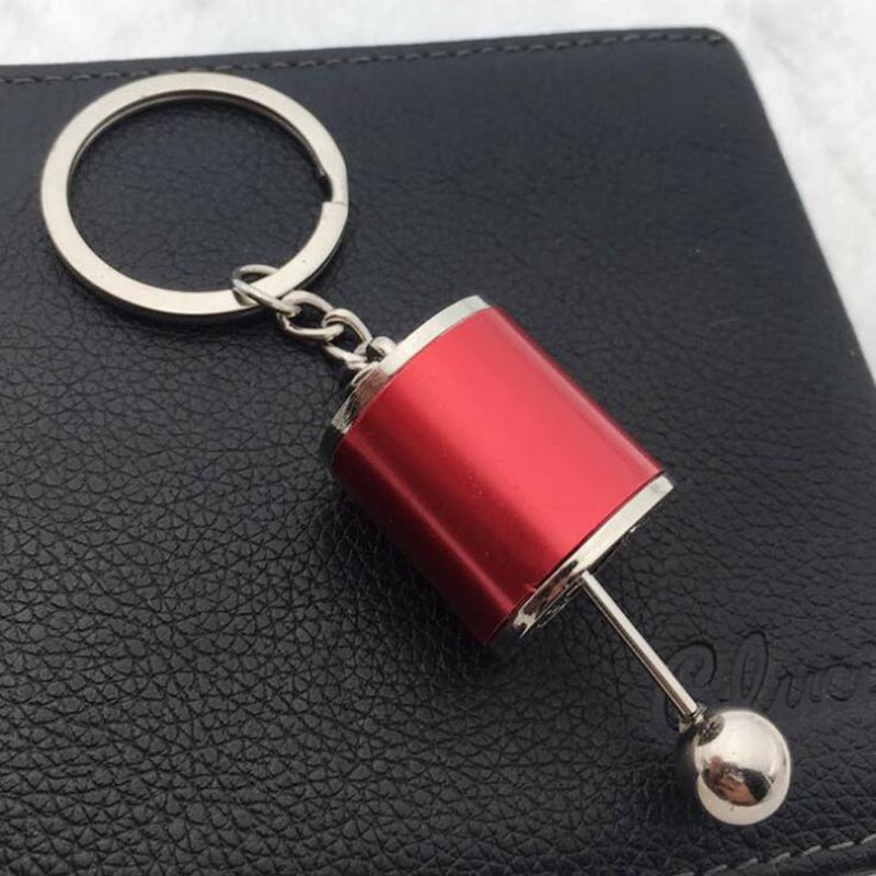 LLavero de caja de cambios Manual de seis velocidades, pieza de automóvil, palanca de cambios 3D, variador de cambio de coche, caja de palanca de cambios de Metal, llavero