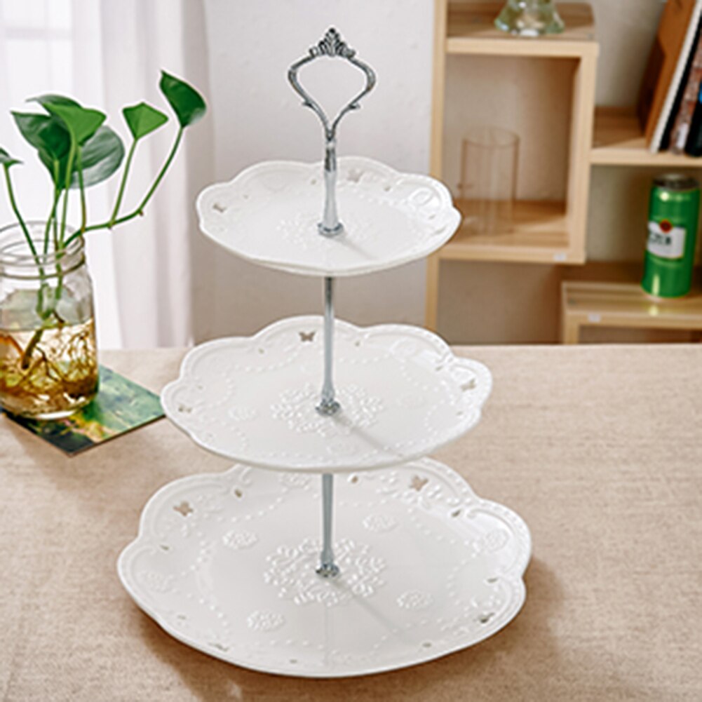 Présentoir à gâteaux à 3 Tier , ensemble de 3 pièces ronds , Set d