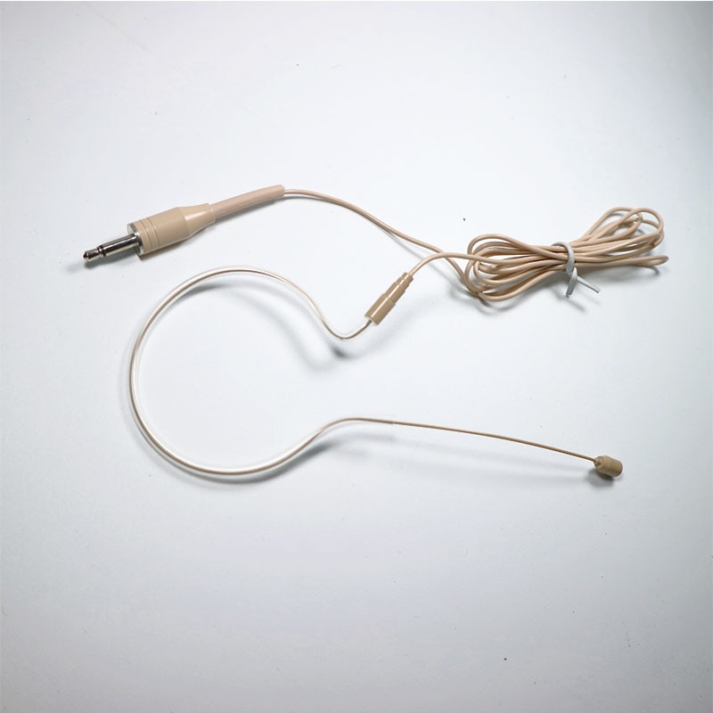 Profesjonalne Omnidirection Earset mikrofon kondensujący miniaturowe skóry mikrofony przewodowe z pałąkiem na głowę mikrofon z 3.5mm wtyczka mono