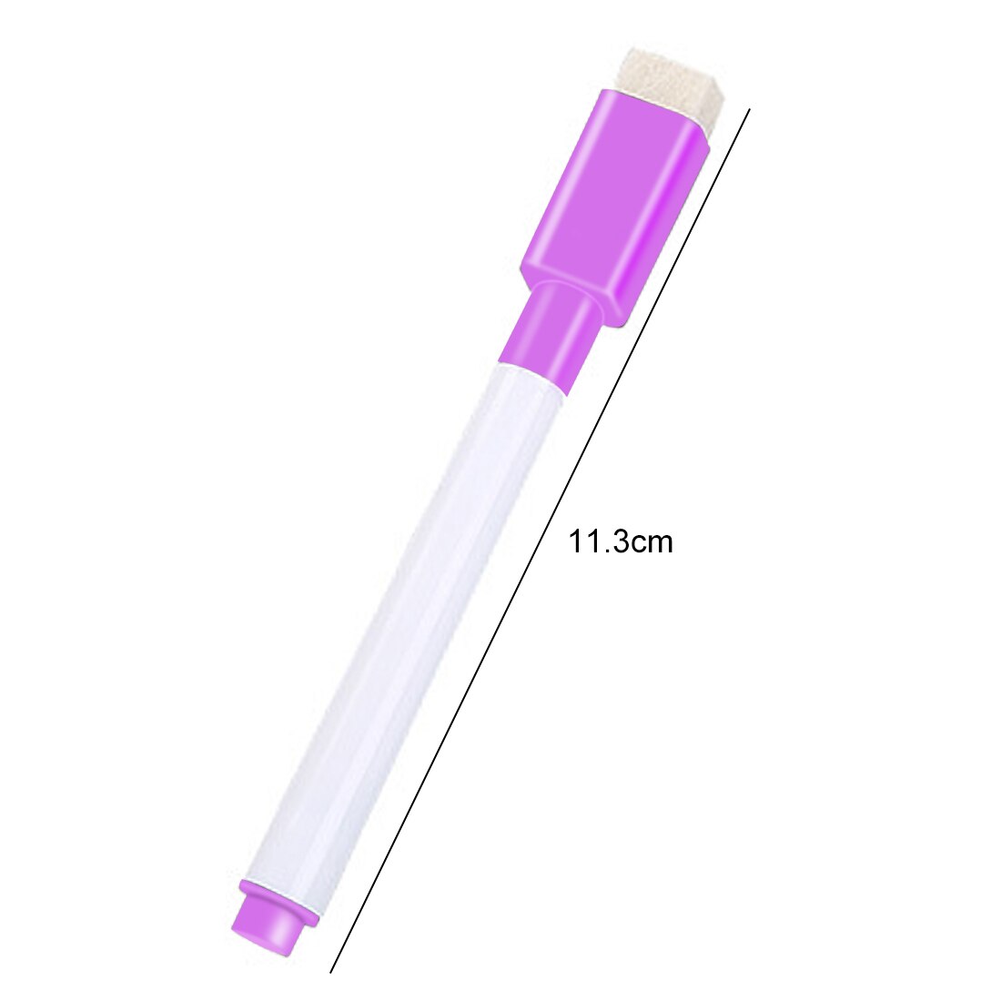 Fangnymph 5 stuks whiteboardstift op waterbasis met penseel voor schoolbenodigdheden en kantoorbenodigdheden: Paars