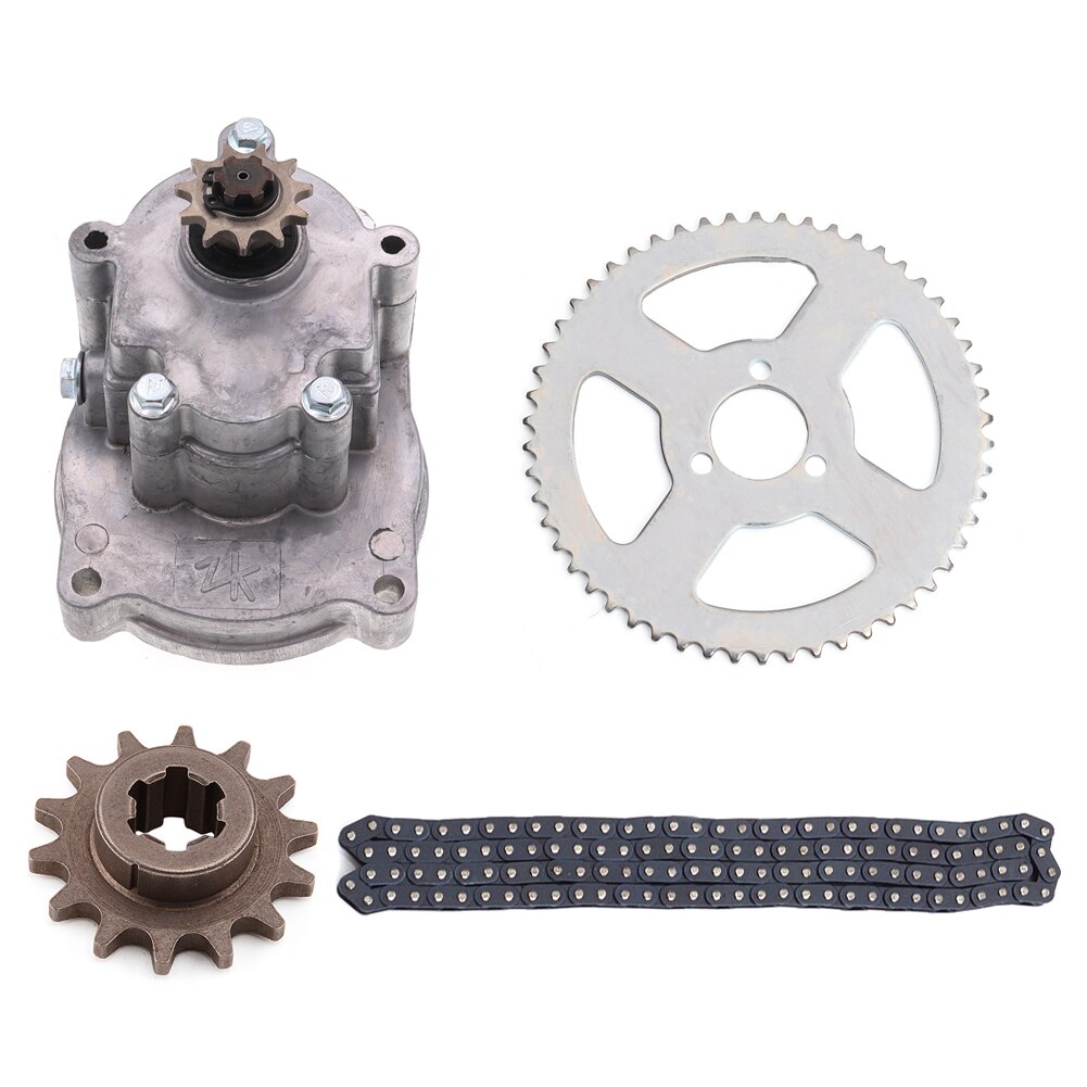 T8F 11T Clutch Drum Gear Box with 126 Links Chain 54T Sprocket for 47cc- 49cc Go Kart Mini Moto Dirt Bike Scooter ATV Buggy