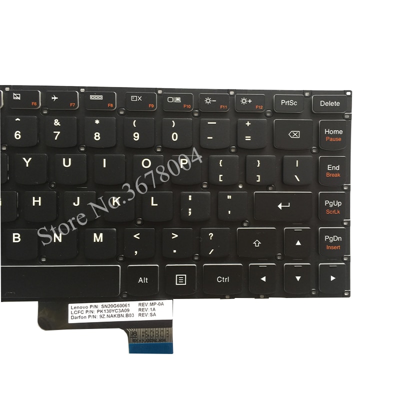 US clavier d'ordinateur portable pour Lenovo Ideapad yoga 2 13 14 yoga 2 13 U31 US clavier rétro-éclairé (pas pour pro)
