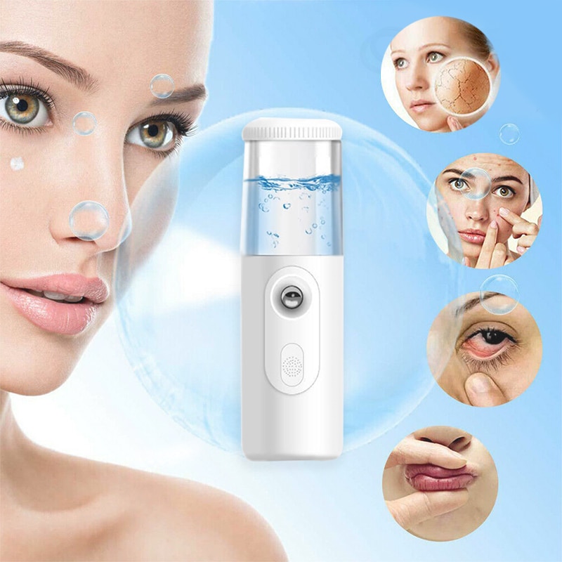 Mini Mist Sprayer Cute Nano Facial Sprayer Cool Mist Face Mister Portable Face Humidifier USB Facial Spray Steamers Skin Care
