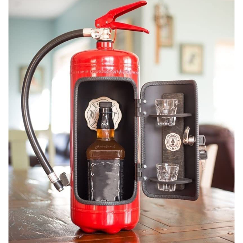 Fire Etinguisher Wine Storage Bar Decoration Mini Bar Can Bar Simulation Fire Extinguisher Desktop Ornament Home Decor