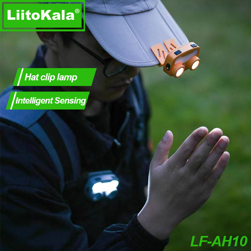 LiitoKala LED Wick LH-AH10 Headlight cap clip lamp with Rechargeable 1000mAh Battery and Type-C Charge Port