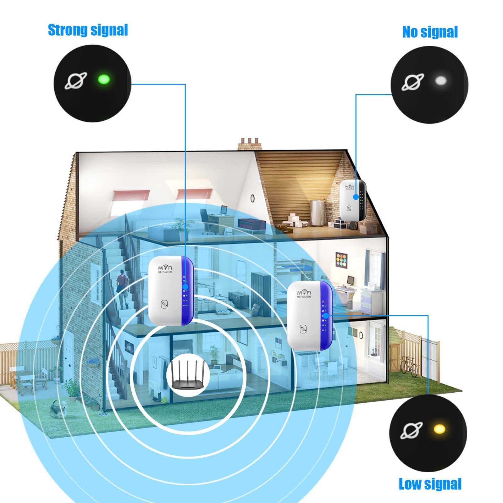 mini przenośny 300mbps wysokiej wydajności prędkości bezprzewodowy wzmacniacz sygnału Wifi Ap wzmacniacz sygnału routera przedłużacz zasięgu dla domu #3