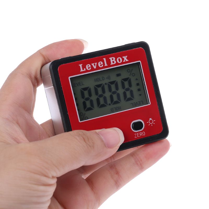 Digitale inclinometer waterpas gradenboog hoekmeter meter schuine waterpas doos met magneet  l69a