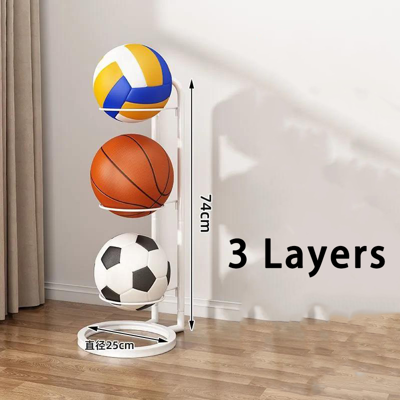2/3/4/5Layers Basketball Storage Rack Indoor Child... – Vicedeal