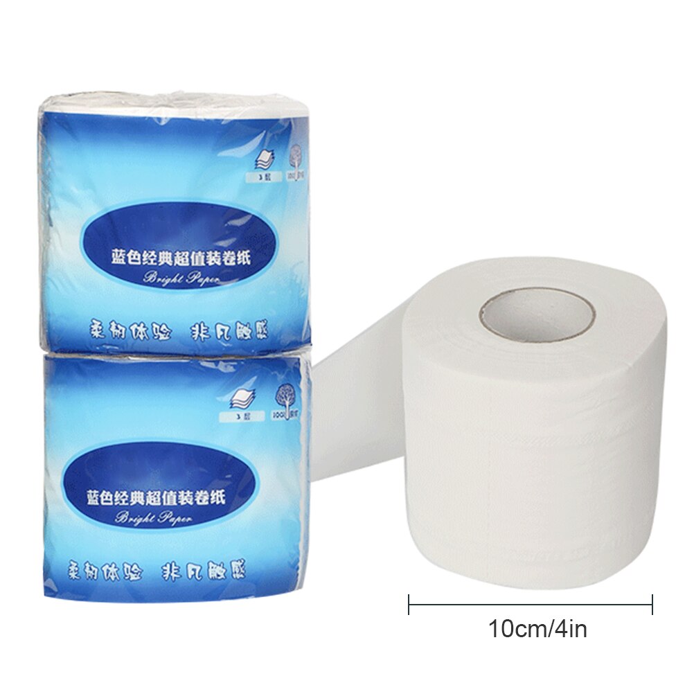 Hvidt toiletpapir toiletrulle papirservietter 3 -lags papirhåndklæder tissuepapir til husholdningsbrug toiletpapir på lager