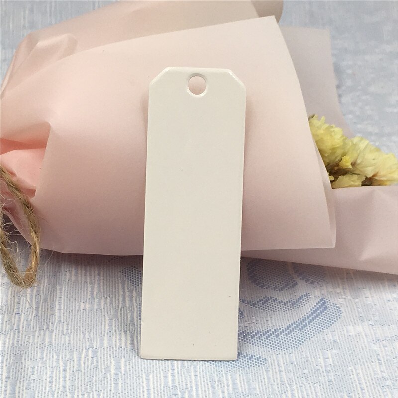 200 Pcs Kraft Wit Zwart Bruin Kartonnen Blank Tag Handgemaakte DIY Hang Hoofd Etiketten Verjaardag Bruiloft Kaart Papier tags