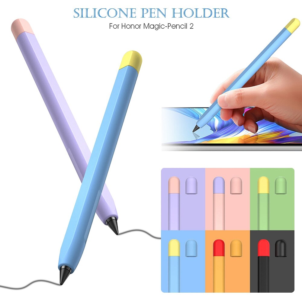 Two Color Silicone For Honor Magic-Pencil 2 Cover Compatible For Honor Tablet Touch Pen Stylus Cover Tablet Computer Accessories