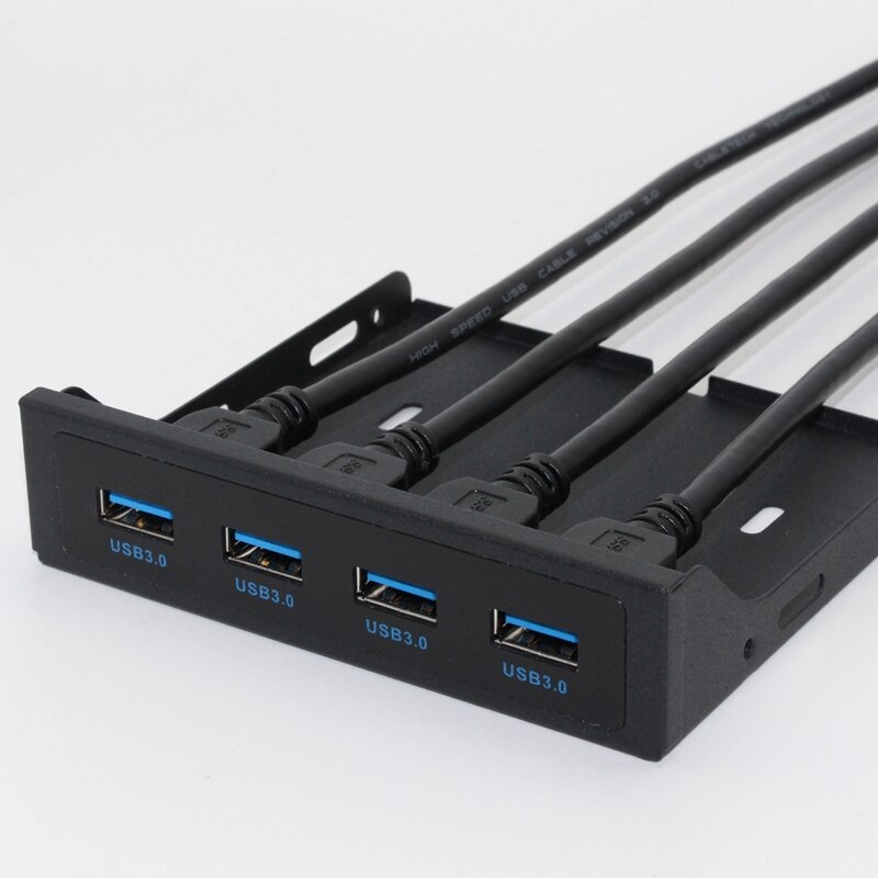 USB 3.0 Front Panel 4.7 inch 4 Port Floppy Bay Expansion Board Front Panel Extension