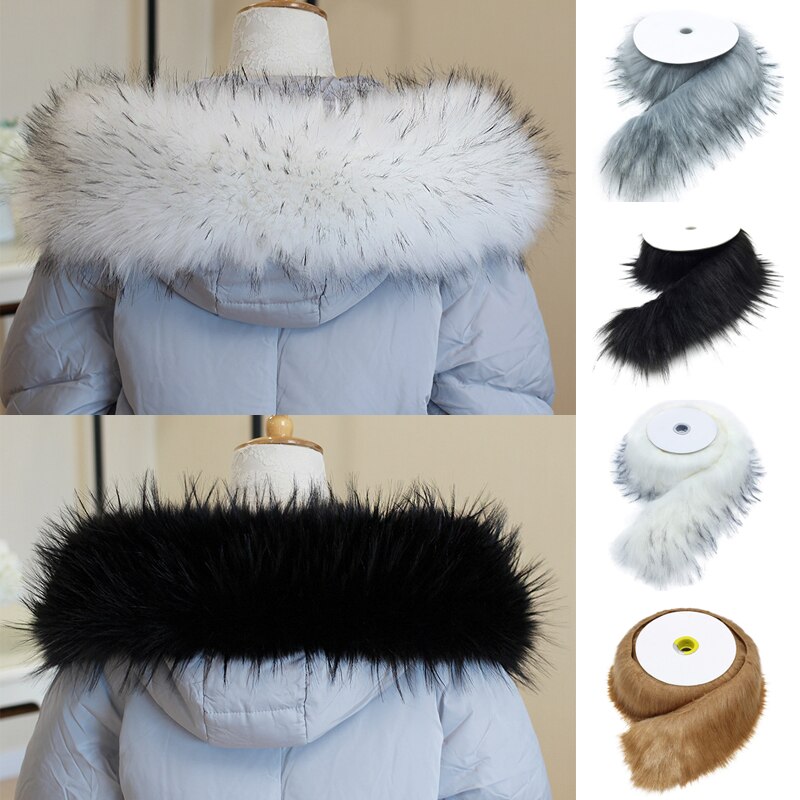 1M Faux Fur Furry Fluffy Trim Diy Accessories Home Decor Sewing Trimming Costume Crafts Luxury Warm Garment Parkas Coat Collar