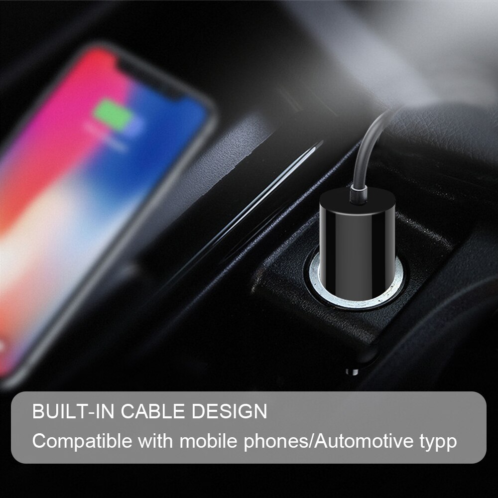 Swalle Fast Car Charger voor huawei P20 voor Samsung Note 8 9 quick charger kleine USB auto-Oplader met usb-kabel voor mobiele telefoon