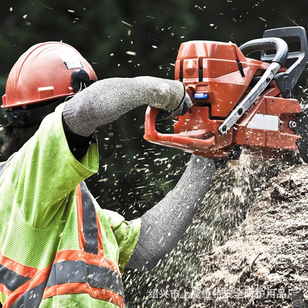 Level 5 HPPE Cut Arm Sleeve Resistant Anti-Puncture Work Protection Fingerless Arm Sleeve Cover