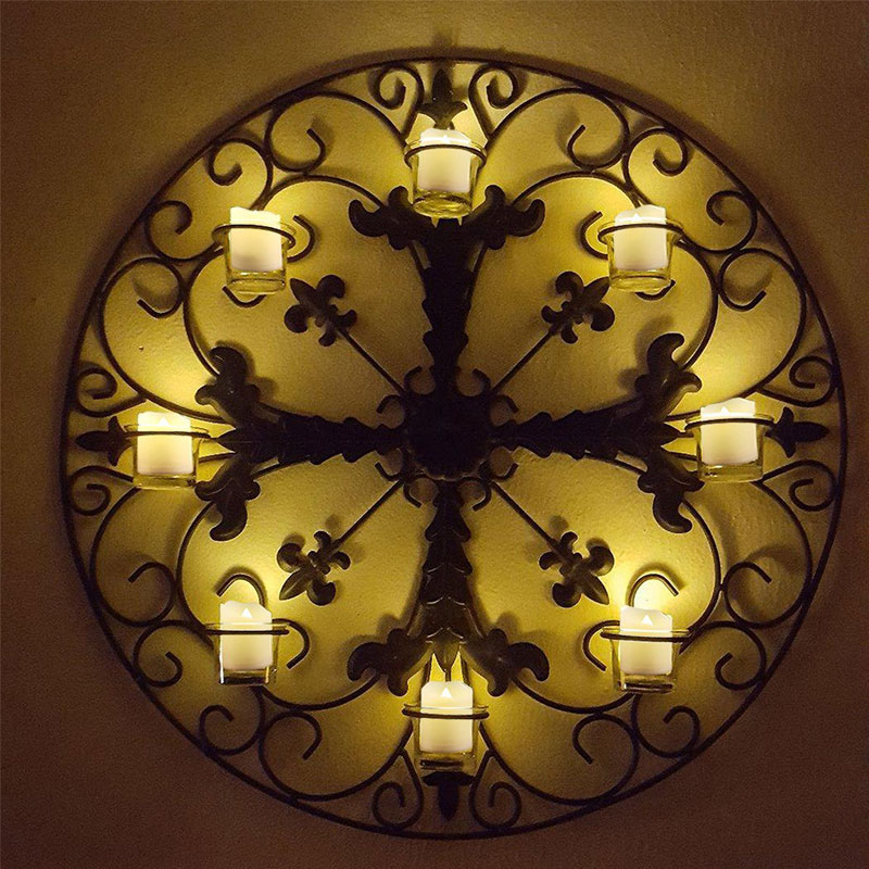 Pack of 6 LED Flameless Candles Battery Operated Timer Function 6 Hours On 18 Hours Off Tea Light Home & Garden Decration