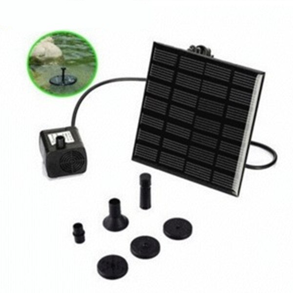 1.4W Solar Vogelbad Brunnen - Tauchpumpe Mit Solarpanel Für Garten Und Teich