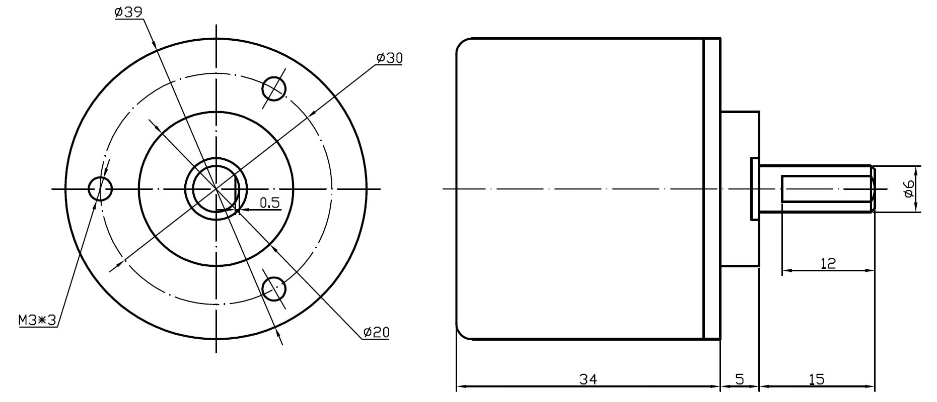 SSI interface 1024P for absolute encoder