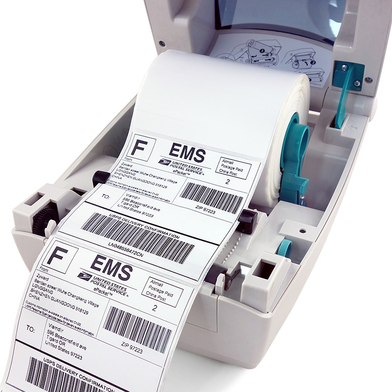 4x6 Thermal Labels 100 x 150 mm for Zebra 2844 Zp-450 Zp-500 Zp-505, 100 x 100 mm, 100 x 200 mm, Top Coated, 1 Roll