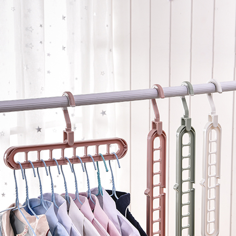 Percha para ropa, organizador de armario, percha para ahorro de espacio, perchero para ropa de varios puertos, Perchero de plástico para bufandas, perchas para ropa TXTB1