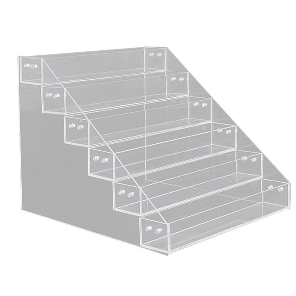 Acrylic Nail Polish Display Stand Multi-Layer Plastic Transparent Frame Mask Lipstick Display Rack Cosmetic Storage Box: Dark Khaki
