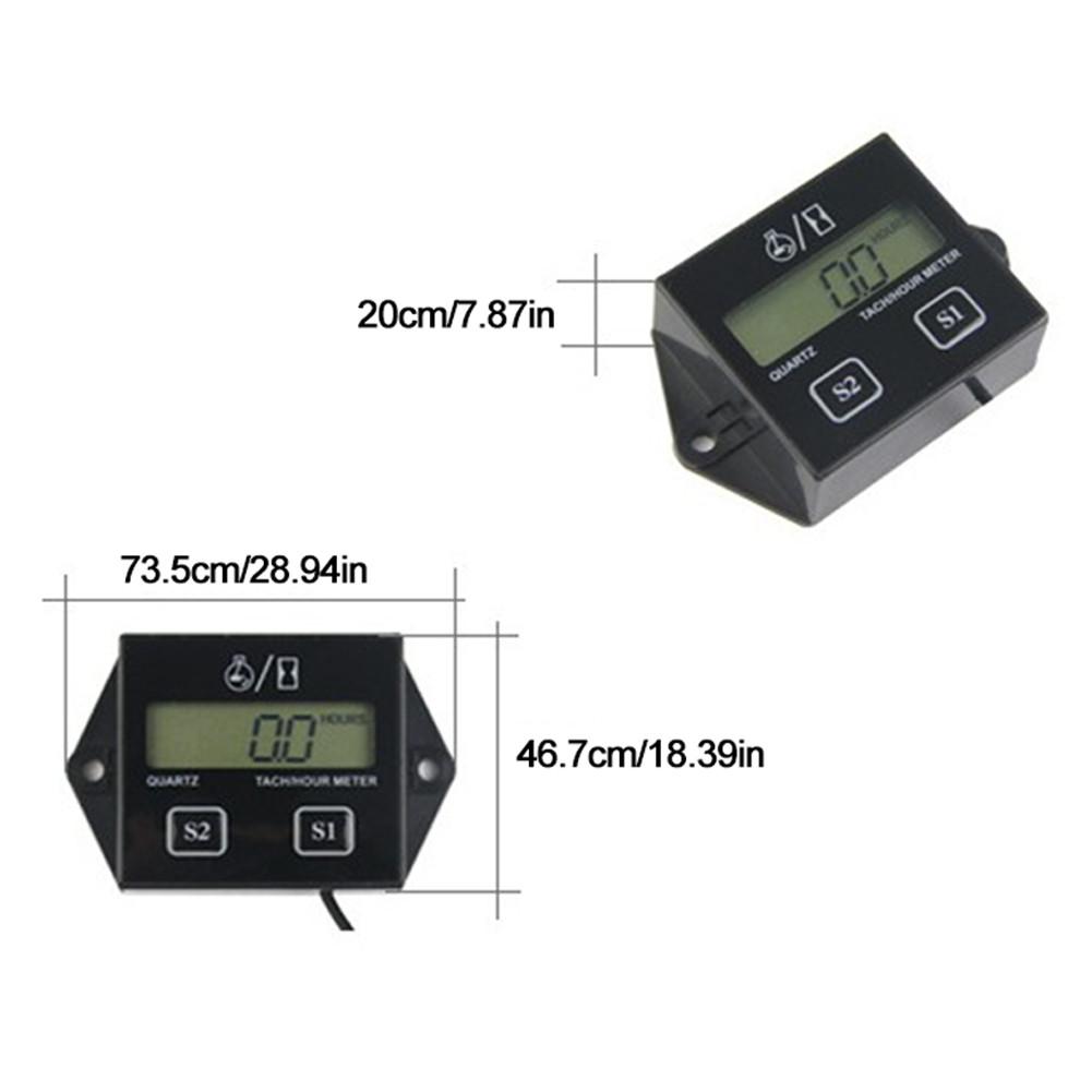 Motorfiets Onderdelen High-Speed Meter Benzinemotor Grasmaaier Toerenteller Digitale Display Puls Snelheid Snelheidsmeter Toerenteller Timer