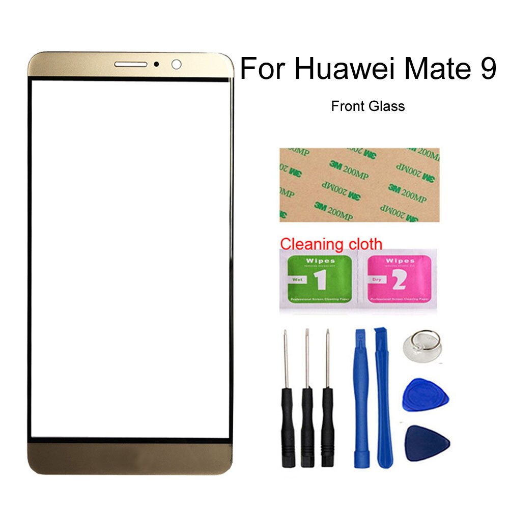 Mate 9 Mobile Écran Tactile En Verre Extérieur Pour HuaWei Mate 9 8 7 Mate9 Mate8 Mate7 Avant Remplacement de Panneau de Verre: Mate9 Gold