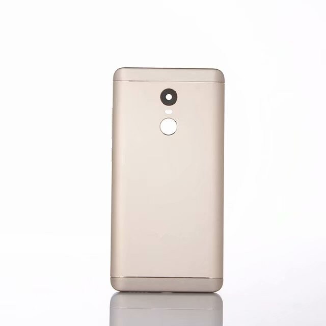 Carcasa trasera Original para Xiaomi Redmi Note 4 versión Global/Note 4X carcasa trasera metálica para batería + botones de la cámara de vidrio: Dorado