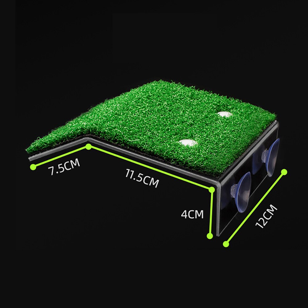 Kilpikonna kuivausalusta kilpikonna kiipeilytikkaat matelija kilpikonna akvaario akvaario kalasäiliö simuloitu nurmikon maisemointi elinympäristön koristelu