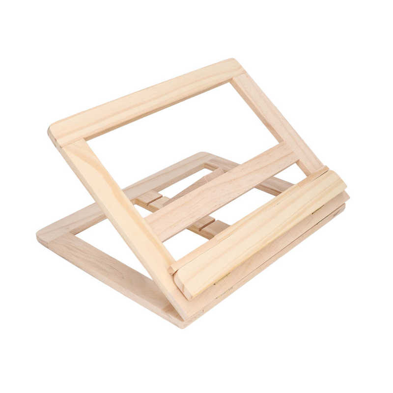 Wood Book Holder Wooden Reading Stand DIY for Documents for Tablet