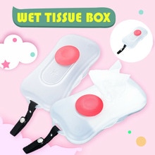 Caja de toallitas de viaje para bebé, caja de toallitas húmedas para niños, dispensador de toallitas, caja de almacenamiento portátil para exteriores para toallitas húmedas