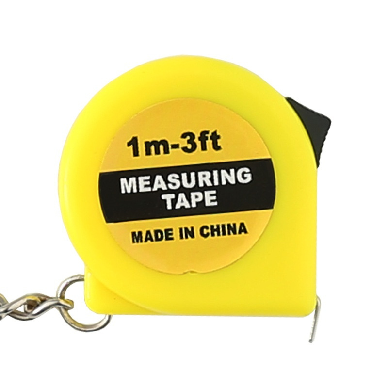 Mini Power Meetlint Sleutelhanger Universele Pull Liniaal Metrisch Meetlint Intrekbaar 1m Meetlint Meter Inch Kleermaker Gereedschap: Default Title