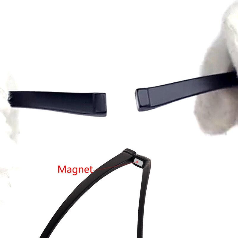 Portable Hanging Neck Magnet Reading Glasses for Men Women Presbyopic Glasses Round Frame Magnetic Readers black tortoise shell