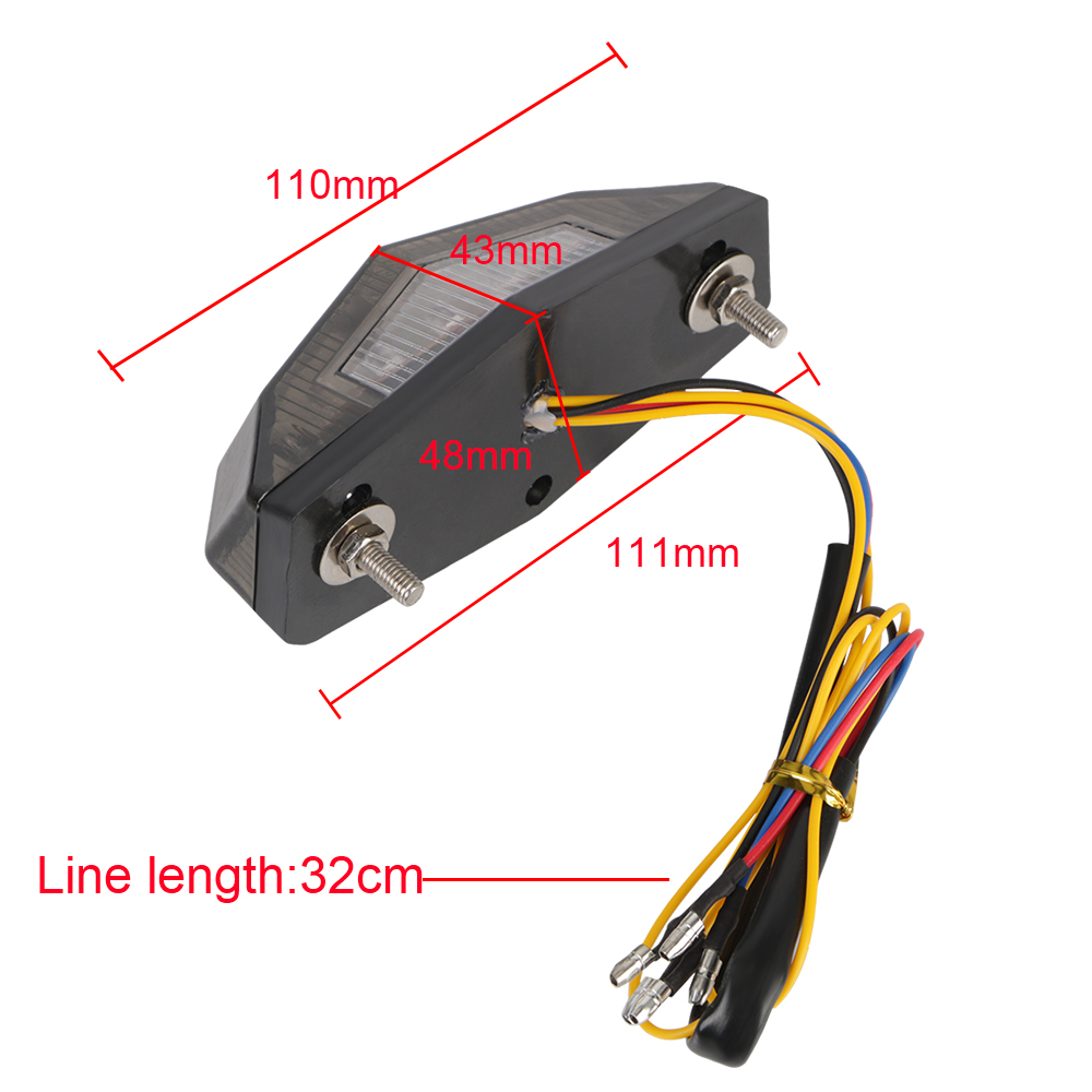 Intermitentes de luz trasera LED, accesorios para Moto, indicador de señal de motocicleta, 11