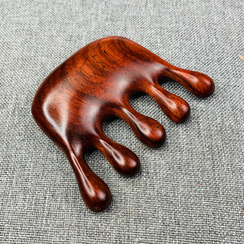 Masajeador de madera para la cabeza, peine de masaje para raspar Meridianos, estimulación de acupresión del cuero cabelludo, reflexología, terapia de relajación muscular corporal