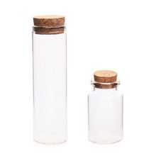 Mini bouteille de vœux bocaux en verre vide 5-10 pièces 50ml/20ml/15ml bricolage bouteille à dérive pour de décoration de mariage avec bouchon en liège