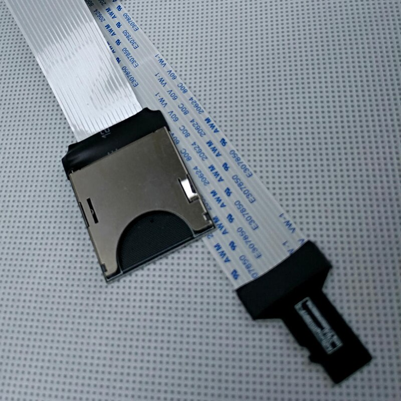 Adaptador de Cable de extensión Micro SD a tarjeta SD, 60cm, extensor Flexible de MicroSD a SD / SDHC / SDXC para GPS para coche