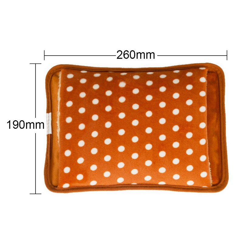 Velours à pois bouillotte électrique Rechargeable sac à eau de chaleur 2-8 heures de température dernière chauffe-main électrique prise ue: G231754