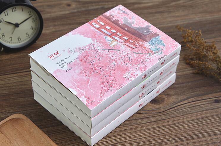 Sakura Series Sketchbook A5 Blank Flower Sketch Book Soft Cover 120 Sheets