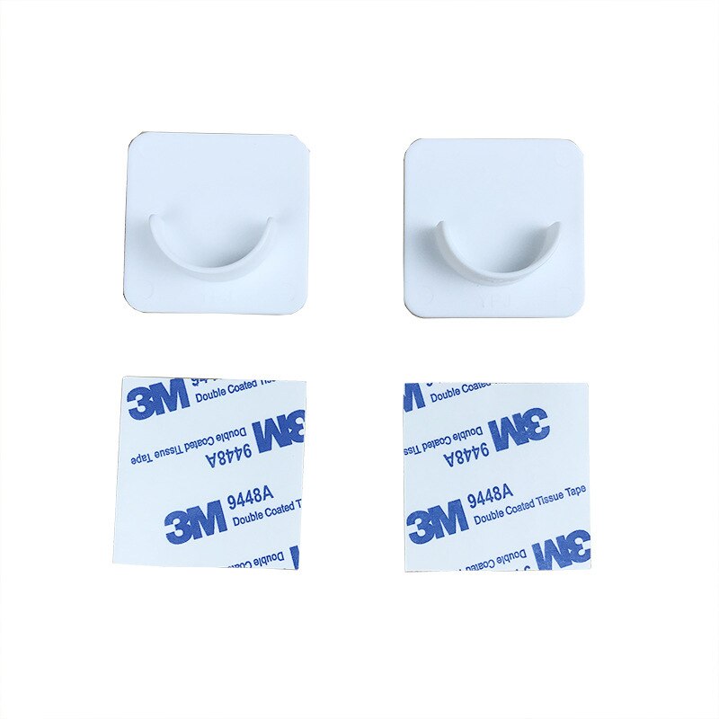 2pcs Self Adhesive Curtain Hanging Rod Brackets Organized Pole Holders Bathroom Room Towel Bar Hook Support Hanging Rack Hook