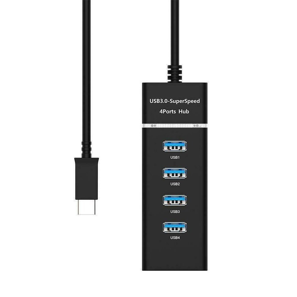 Usb Type-C Thunderbolt3 Om USB3.0 4 Hub Kabel Adapter Voor Macbook Voor Dell Voor Lenovo Meerdere Poorten