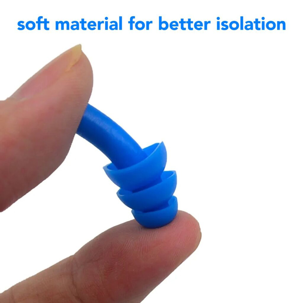 Bouchons d'oreilles en Silicone souple, étanches, pour natation, réutilisables, réduction du bruit, bouchons d'oreille pour dormir, protection auditive avec boîte