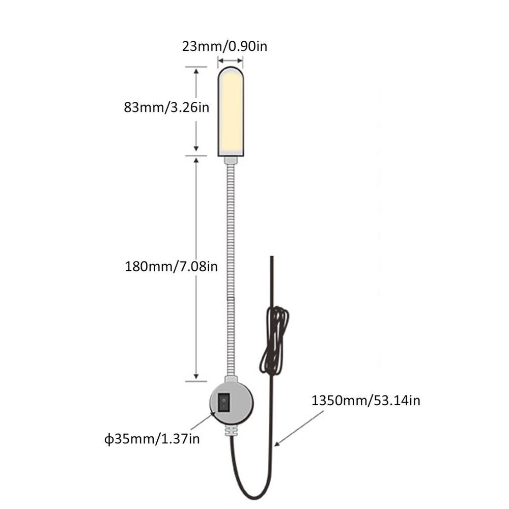 Led Super Heldere Naaien Kleding Machine Licht Multifunctionele Flexibele Werken Lamp Licht Voor Werkbank Draaibank Kolomboor