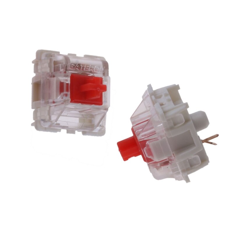 10Pcs Gateron SMD Red Switches Mechanical Keyboard 3pin Gateron MX fit GH60