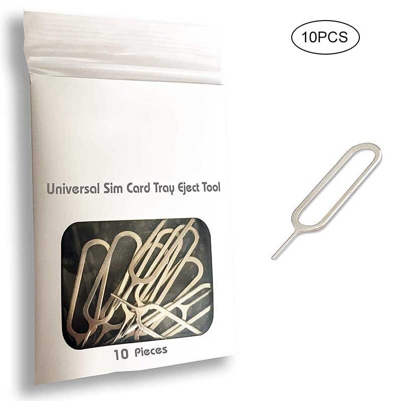 10 Pcs Slim Sim Kaart Lade Pin Eject Removal Tool Naald Opener Ejector Voor Meest Smartphone Card Cutter Pin Opener removal Tools
