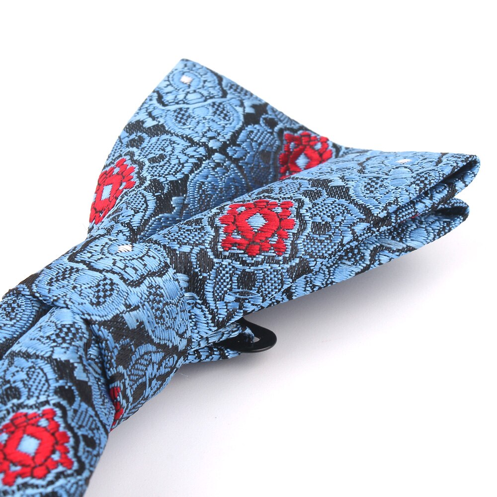 Pajarita clásica de Jacquard para hombre, pajaritas florales para adulto, de boda y negocios, trajes de mariposa, novedad
